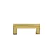 goldenwarm Brushed Brass Cabinet Handles Drawer Pulls and Knobs 5 Pack - LSJ12GD76 Stainless Steel 3 in Bar Handle Knob Pull Fine-Brushed Satin Gold Furniture Hardware