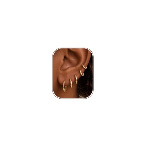 LaurieCinya Small Gold Huggie Hoops