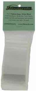 TRANSLINE Zip Lock 2x3 Write on Re-closable Poly Bags White Block 50 Pack