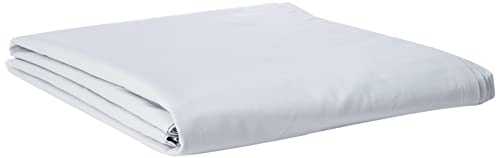 Peacock Blue Hotel Flat Sheet, 100% COMBED COTTON PERCALE 300 THREAD COUNT, Blue Mist, Super King