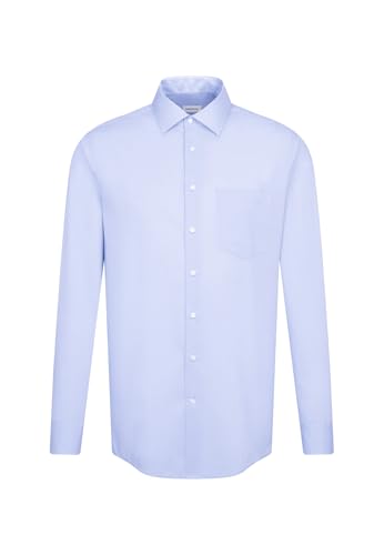 Chemise business homme Seidensticker - coupe classique - sans repassage - col Kent - manches longues - 100 % coton