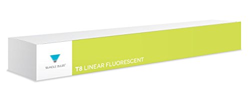Triangle Bulbs T30137 (8 pack) - F15T8/D, 15 Watt, T8, 6500K Cool White, 18" Straight Fluorescent Tube Light Bulb, 8 Pack