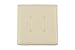 DHP Emily Square Storage Ottoman, Modern Look with Tufted Design, Lightweight, Vanilla Faux Leather