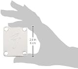 Fender 4-Bolt Vintage-Style Neck Plate F Logo Chrome view 2