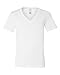 Bella + Canvas Unisex Jersey Short Sleeve Deep V-Neck Tee (White) (XL)