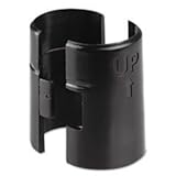 Wire Shelving Shelf Lock Clips, Plastic, Black, 4 Clips/Pack