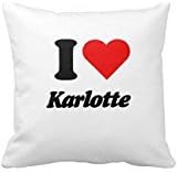 I Heart Love Karlotte Pillow Case