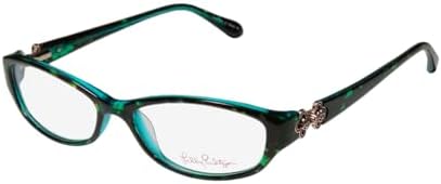 Lilly Pulitzer Lilah Eyeglasses Frames Blue Teal Tortoise Shell 52-16-135 Amazon.com: Eyeglasses Lilly Pulitzer Tinsdale Teal, 52/16  main image 3