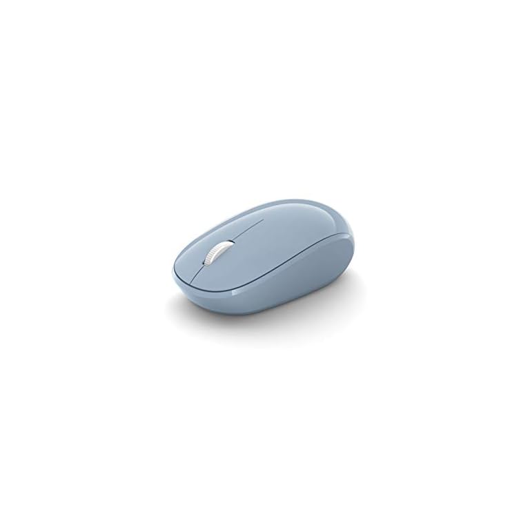 Microsoft-Bluetooth-Mouse-Pastel-Blue Microsoft Bluetooth Mouse – Pastel Blue. Comfortable design, Right/Left Hand Use, 4-Way Scroll Wheel, Wireless Bluetooth…