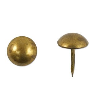 C.S. Osborne Natural French Nail Tacks Antique Brass 5/8" 100pk