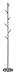 Kings Brand Furniture - Metal Freestanding Hall Tree Coat Rack Stand for Bedroom, Hallway, Entrance, Office, for Hats, Coats, Scarves, Handbags - Chrome