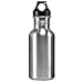 CALIFORNIA STRAWS 2 Pack, Stainless Steel Sports Water Bottle with Wide Mouth, 17 Oz | BPA Free