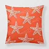 Yourway Throw Cushion For Sofa Tango Orange Seashell Pillow Case