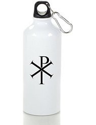 Roman Catholic Cross Symbol Cool Aluminum Sports Water Bottle - 400/500/600ML 400ml