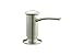 KOHLER 1895-C-BN Kitchen Sink Soap Dispenser with Contemporary Design, Store Liquid Soap or Dishwasher Liquid, Vibrant Brushed Nickel, 16oz