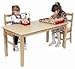 24" x 48" Solid Hardwood Table