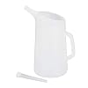Relaxdays Oliekan 5 l, flexibele vulstukken, oliemaatbeker, schaalverdeling, olieverversing, onbreekbaar, auto…