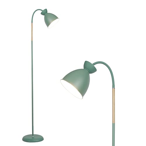 Anten Giraffe | Lampada Da Terra Girevole Verde | Lampadina E27 max 60W non inclusa | Altezza 159 cm | Piantana retrò in metallo | Per salotto, camera da letto e studio