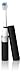 Violife Slim Sonic Toothbrush, Black