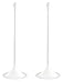 Mr. Chain Stanchion, White, 41-Inch Height, 2-Inch Diameter Pole, Pack of 2 (91501-2)