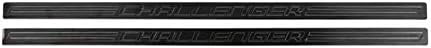 Highitem 2PCS Car Door Entry Guards Sill Plate Stainless Steel for Dodge Challenger 2009-2019 (Black Style B:)
