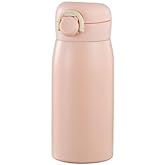 12 oz Mini Water Bottle Small Stainless Steel Thermoses - Insulated Vacuum, Leak Proof, Keeps Drinks Hot/Cold - Ideal for Coffee, beverage, Water - Pink