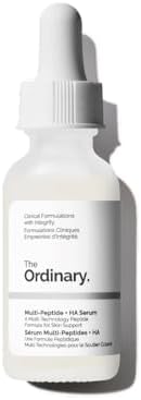 Sérum Multi-Peptides + Acide Hyaluronique, Formule anti-âge pour éliminer les pattes d'oie, améliorer l'élasticité et la fermeté de la peau, 30 ml