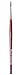 da Vinci Watercolor Series 5580 CosmoTop Spin Paint Brush, Round Synthetic with Red Handle, Size 4 (5580-04)