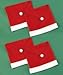 Oliasports Soft Comfort Santa Hat Dining Chair Covers Christmas Party Decoration, Pack of 4