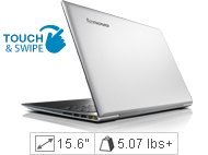 Lenovo U530 Laptop Computer Touch - 59402369 - Silver - 4th Generation Intel Core i7-4500U (1.80GHz 1600MHz 4MB)