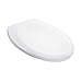 Elongated Oval Toilet Seat BR606-00 Slow Close with Lid, Stain-Resistant and Easy to Keep Clean; Fits All Toilet Brands; Premium Series by Bath Royale - White