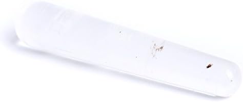 Yujianni Natural Clear Fused Crystal Massage Tools- White Melting Quartz Roller Sticks-Healing Smooth Stone (9-12cm)