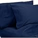 1200 Series TWIN Size EXTRA LONG, Microfiber 3pc Bed Sheet Set, Deep Pocket, MIDNIGHT BLUE
