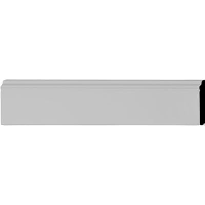Ekena Millwork BBD04X00BA 4 3/4-Inch H x 1/2-Inch P x 94 1/2-Inch L Barcelona Baseboard Molding