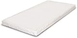 mcc direct Wooden Baby Cot Toddler Bed with Aloe Vera Mattress - White view 7