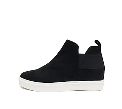 Soda Topshoe Diana High Top Sneaker with Hidden Wedge and - Main Image