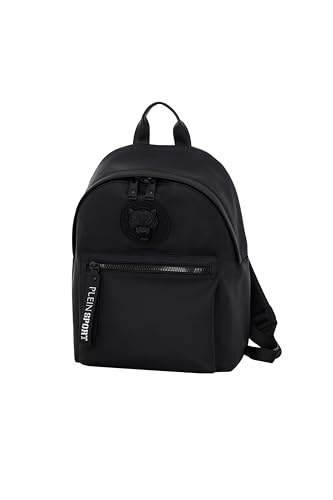 Plein Sport Backpack Boston, Mochila de Piel sintética Mujer, 293-black, Talla única