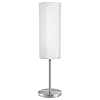 EGLO Tafellamp Troy 3, 1-Pits Tafellamp, Nachtkastje Lamp van Staal, Kleur: Nikkel Mat, Glas: Satijnwit, Fitting: E27…
