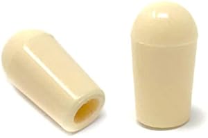 Vintage Forge Cream Toggle Switch Tip Caps Compatible with Gibson USA Les Paul Electric Guitar (2-Pack) LPST10-CRM