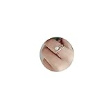 Freshwater Pearl with 14K Rose Gold Plated X Ring CZ Criss Cross Stackable Finger Rings Adjustable