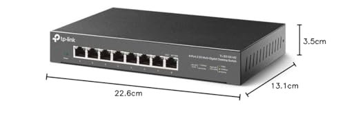 TP-Link TL-SG108-M2 8× 2.5-Gigabit Ports Ethernet LAN Switch(Plug-and-Play,Metallgehäuse, QoS, IGMP-Snooping, Ideal für 2.5G NAS, Server, Gaming-Computer, WiFi 6 AP, 4K-Video) schwarz 9