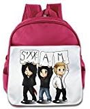 Fennessy Custom Funny Famous Rock Band Teenager School Bag Backpack For 1-6 Years Old Pink
