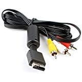 Storite 1.8M RCA TV 3 RCA Adapter Cable AV Cable Audio Video Cable for Sony Playstation 1, Playstation 2 and Playstation 3 (PS2-PS3) Multimedia