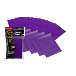 BCW DECK GUARD DECK PROTECTOR SLEEVE MATTE PURPLE DGM-PUR, 50 COUNT