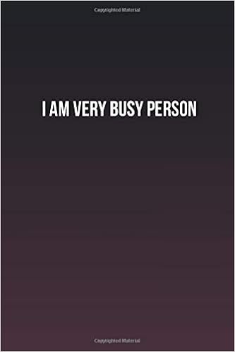 I Am Very Busy Person Inspirational Life Quote Blank Lined Notebook Johnson Abigail Amazon Com Books