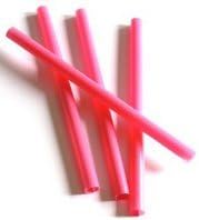 Super Wide Pink Pastel Straws Pk 50