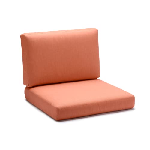 METADRI Outdoor Deep Seating Lounge Cushion, 26" W x 30" L x 4" H, Cast Coral