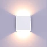 Lightess Modern Wall Sconce Dimmable 10W Hardwired, Up Down Wall Mount Lights Indoor Mini Metal LED Wall Lamp for Living Room