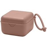 BIBS Pacifier Box with Loop for Storing &amp; Carrying Soothers | 100% BPA Free Material | Designed &amp; Made in Denmark | Woodchuck