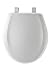 MAYFAIR 20SLOWE Toilet Seat will Slow Close and Never Come Loose, ROUND, Long Lasting Plastic, White